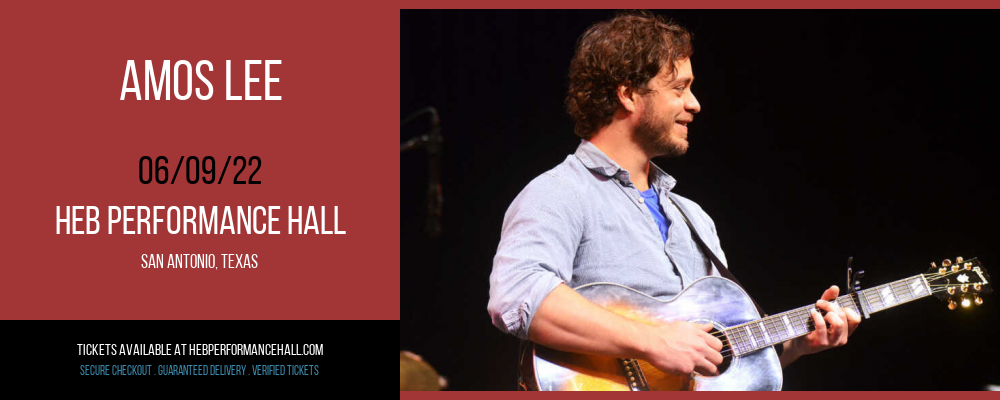 Amos Lee at HEB Performance Hall tickets Amos Lee at HEB Performance Hall