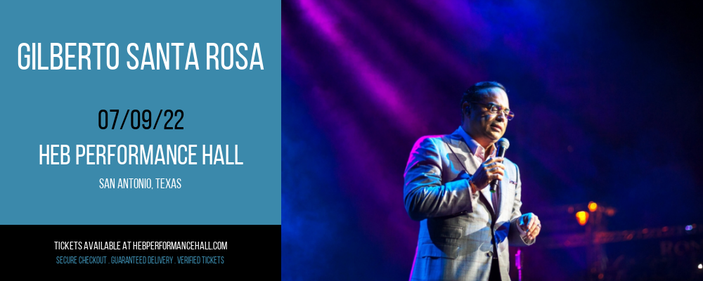Gilberto Santa Rosa at HEB Performance Hall