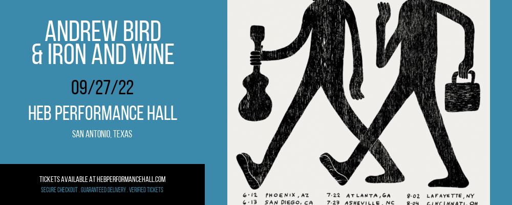 Andrew Bird & Iron and Wine at HEB Performance Hall tickets Andrew Bird & Iron and Wine at HEB Performance Hall