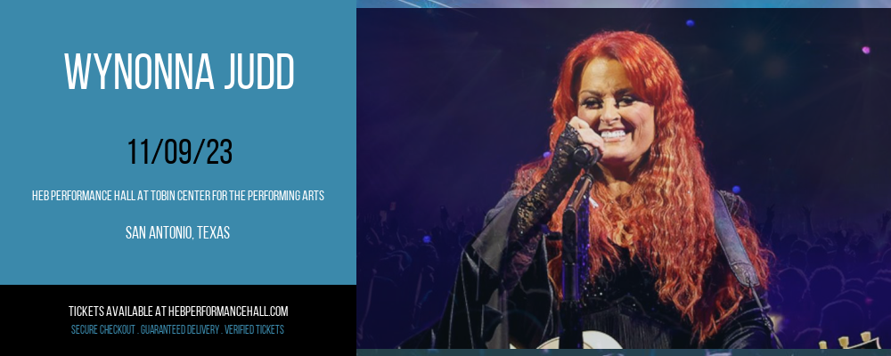 Wynonna Judd at HEB Performance Hall At Tobin Center for the Performing Arts