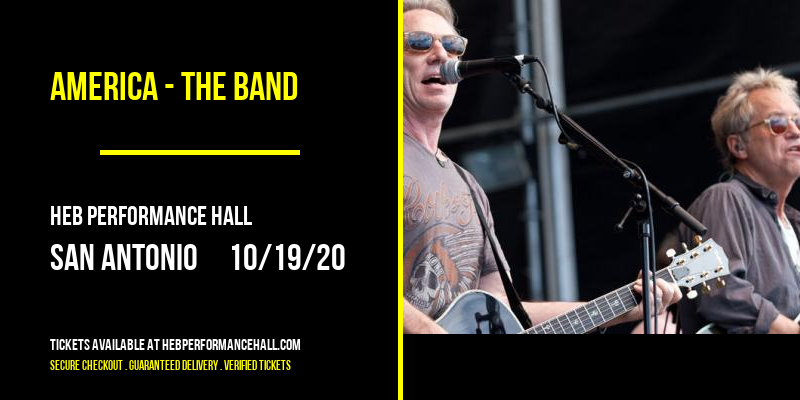 America - The Band at HEB Performance Hall tickets America - The Band at HEB Performance Hall
