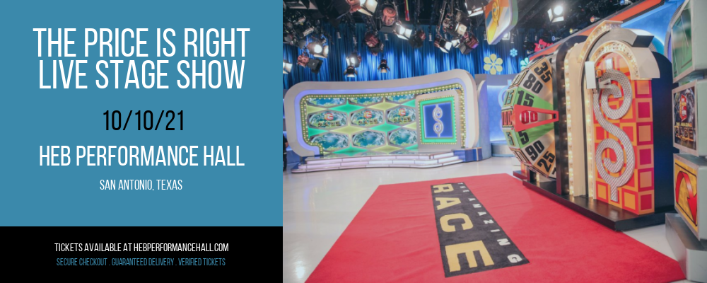 The Price Is Right - Live Stage Show at HEB Performance Hall tickets The Price Is Right - Live Stage Show at HEB Performance Hall