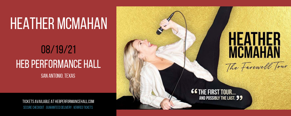 Heather McMahan at HEB Performance Hall tickets Heather McMahan at HEB Performance Hall