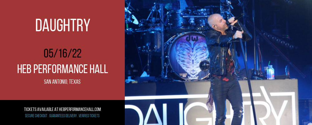 Daughtry at HEB Performance Hall tickets Daughtry at HEB Performance Hall