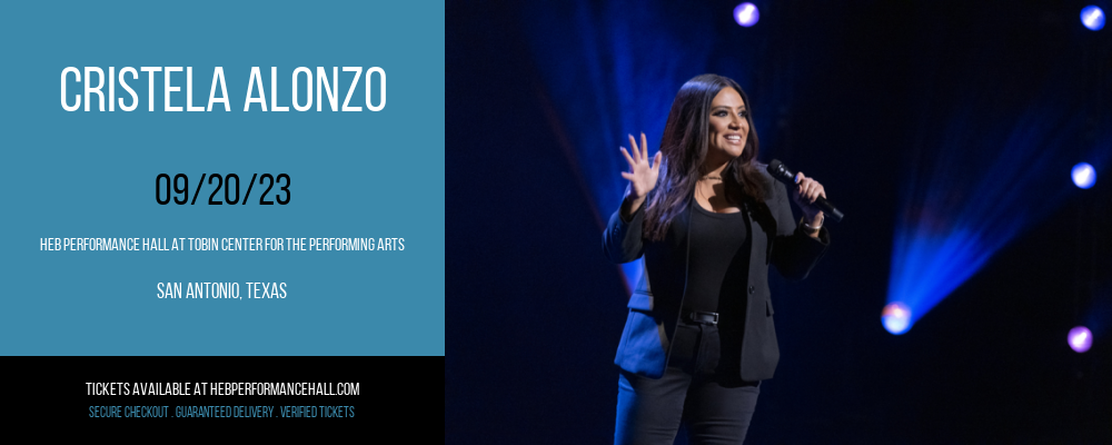 Cristela Alonzo at HEB Performance Hall At Tobin Center for the Performing Arts